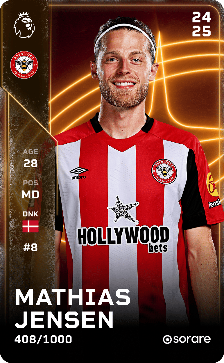 Mathias Jensen 2024-25 • Limited 408/1000