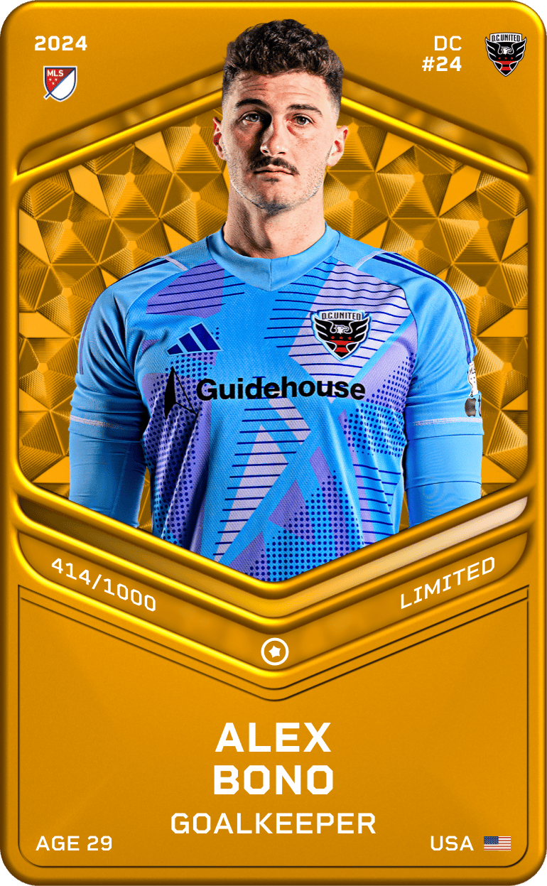 Alex Bono 2024-25 • Limited 414/1000