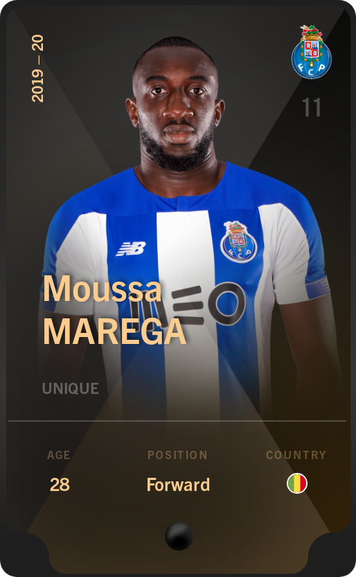 Sorare - Sorare Official - Moussa Marega 2019-20 • Unique - NFT # 114318974309223643635908092456178247718189639856381742810653202058595383938917