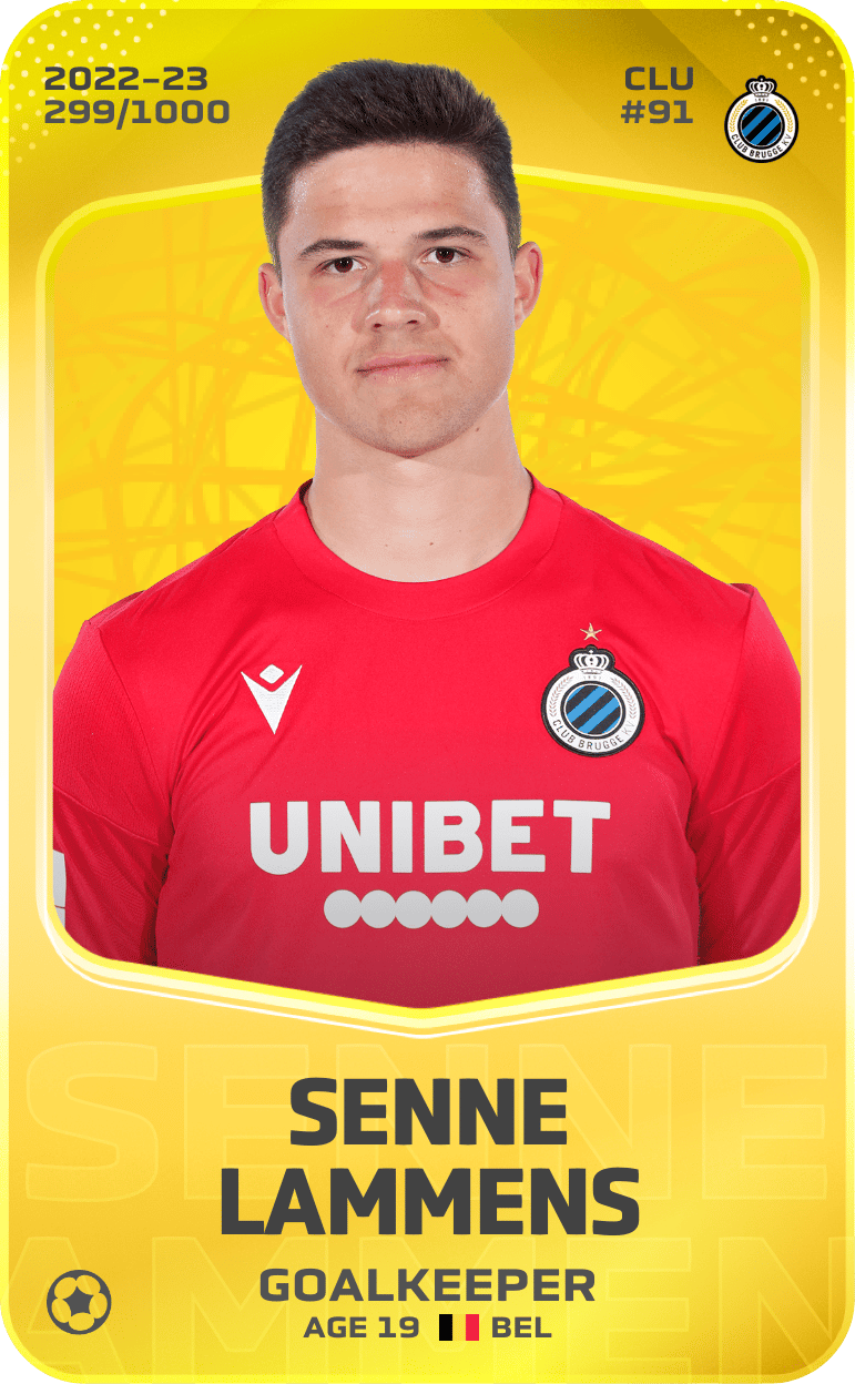 Senne Lammens 2022-23 • Limited 299/1000