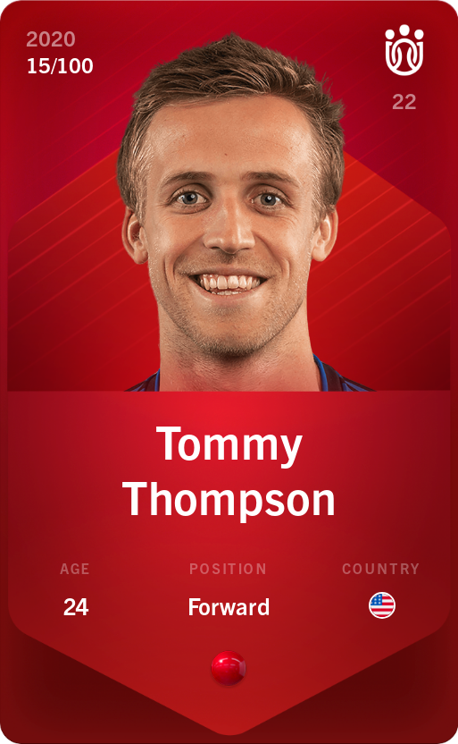 Sorare - Sorare Official - Tommy Thompson 2020-21 • Rare 15/100 - NFT # 4000717793032162686032381812485039854078020751563469397025820013169966589966
