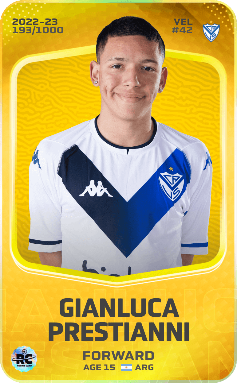 Gianluca Prestianni 2022-23 • Limited 193/1000