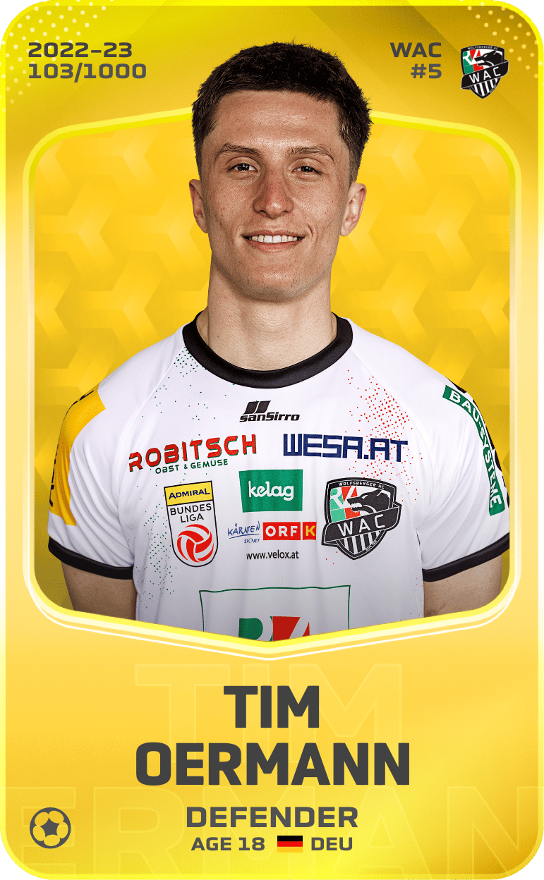 Tim Oermann 2022-23 • Limited 103/1000