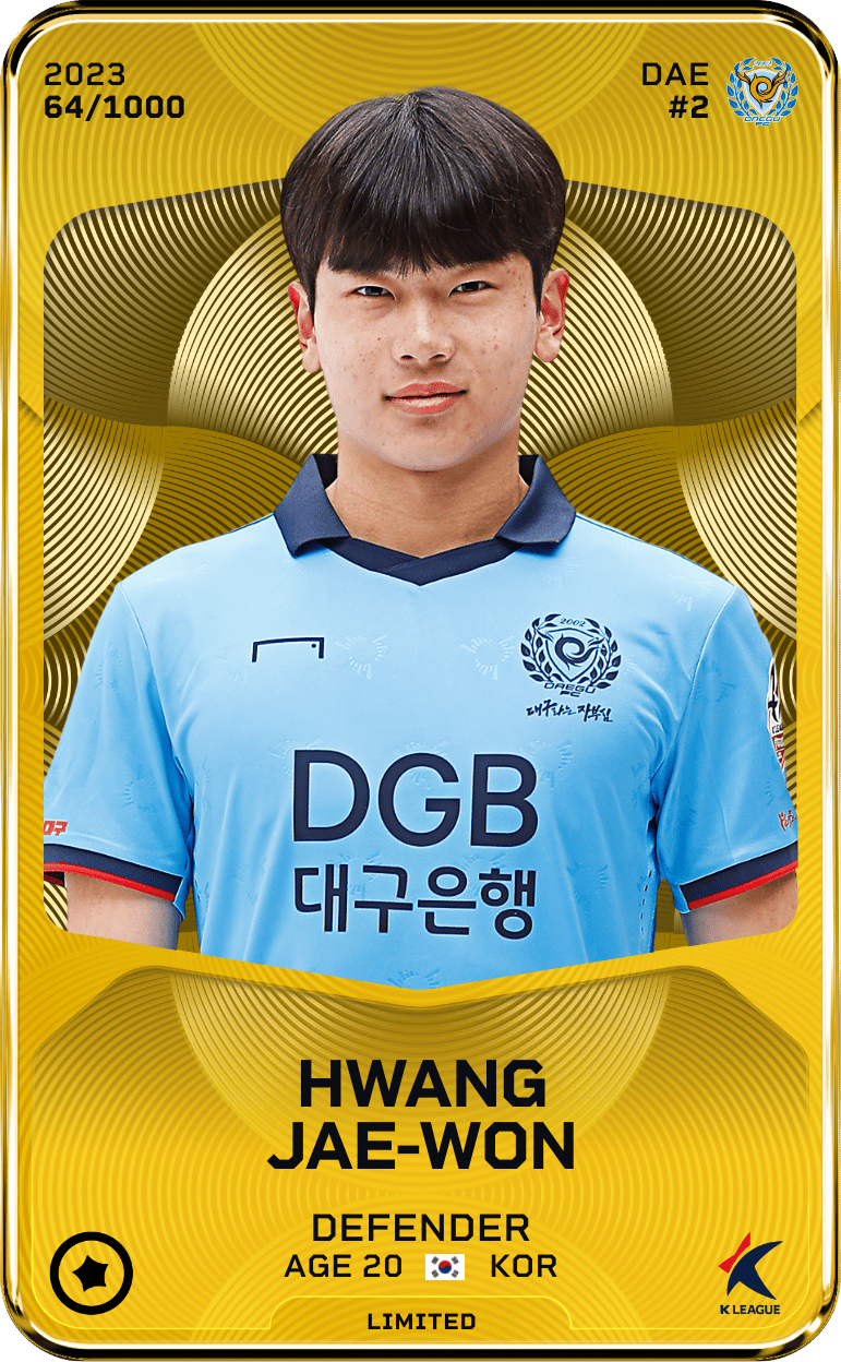 Hwang Jae-Won 2023-24 • Limited 64/1000