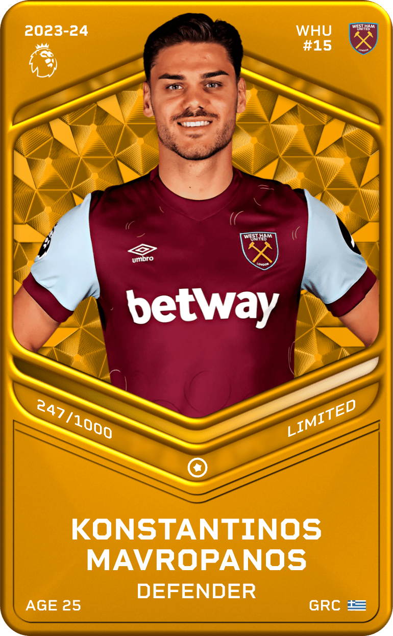 Konstantinos Mavropanos 2023-24 • Limited 247/1000