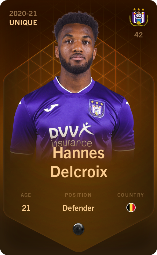 Sorare - Sorare Official - Hannes Delcroix 2020-21 • Unique - NFT # 91697117510129496102461273522958779027113631755439739202035191992940166252760