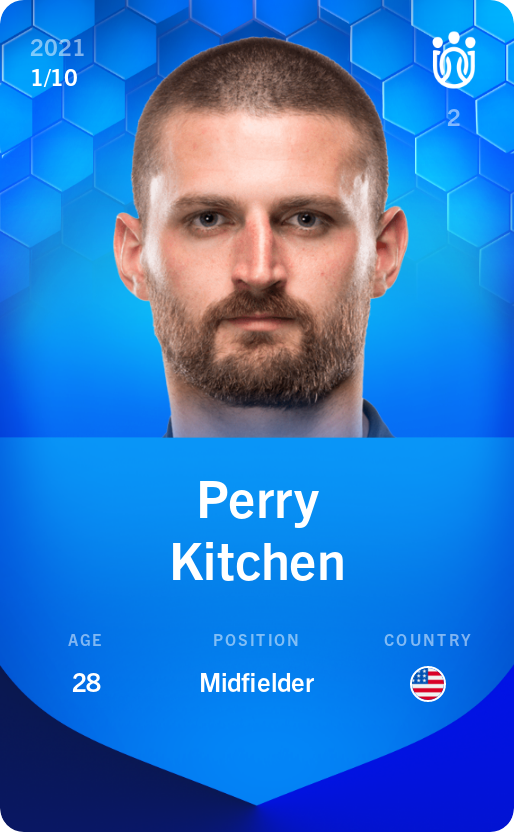 Sorare - Sorare Official - Perry Kitchen 2021-22 • Super Rare 1/10 - NFT # 101939966649757798119926014058347046362545771832449774850581316546183158859383