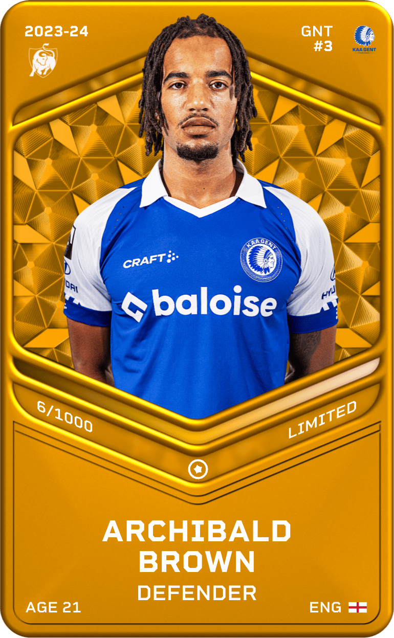 Archibald Brown 2023-24 • Limited 6/1000