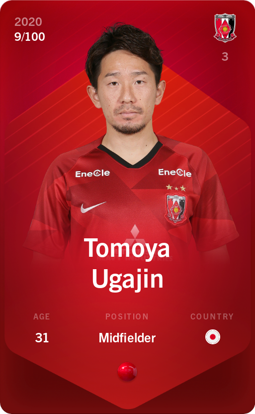 Sorare - Sorare Official - Tomoya Ugajin 2020-21 • Rare 9/100 - NFT # 67768344786371472091425162611274070082506670444074774407754414023506022683476