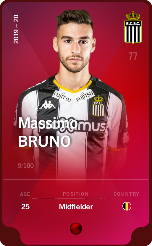 Sorare - Sorare Official - Massimo Bruno 2019-20 • Rare 9/100 - NFT # 45083074347252609512530567349770358332867114979267330445974626473162923831768