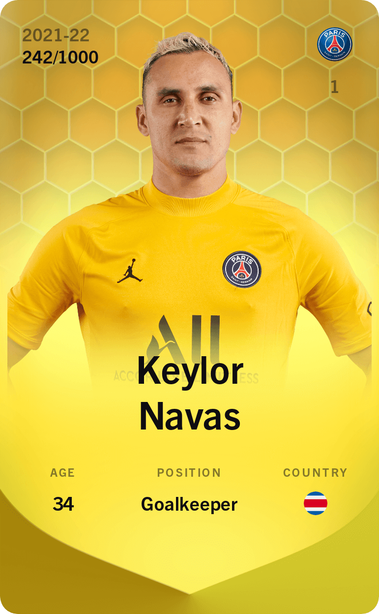 Keylor Navas 2021-22 • Limited 242/1000