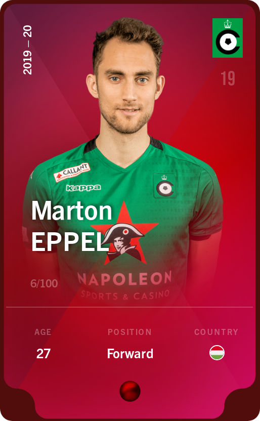 Sorare - Sorare Official - Marton Eppel 2019-20 • Rare 6/100 - NFT # 37682872280205634663574585608460799599700985016305969697256675280062237449065
