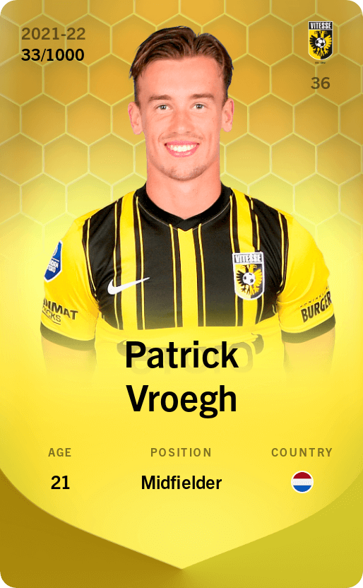 Patrick Vroegh 2021-22 • Limited 33/1000