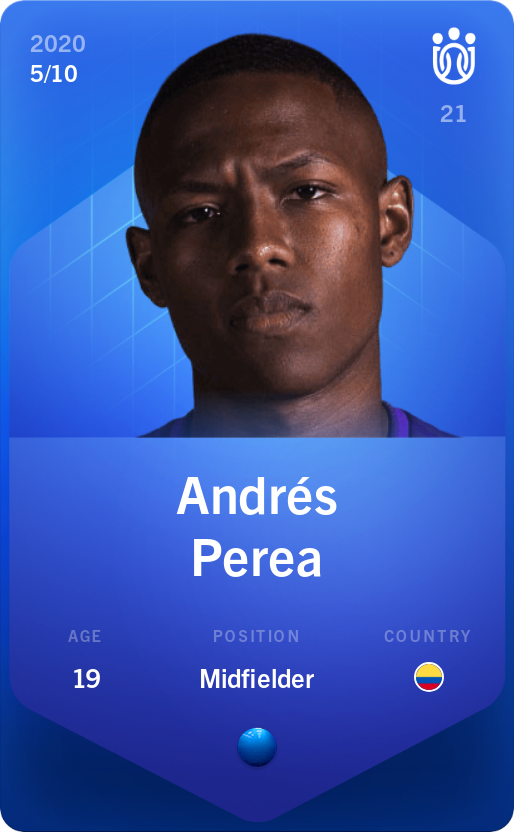 Sorare - Sorare Official - Andrés Perea 2020-21 • Super Rare 5/10 - NFT # 94744006300013237487422443051339688004027226178250166502266260141181271336517