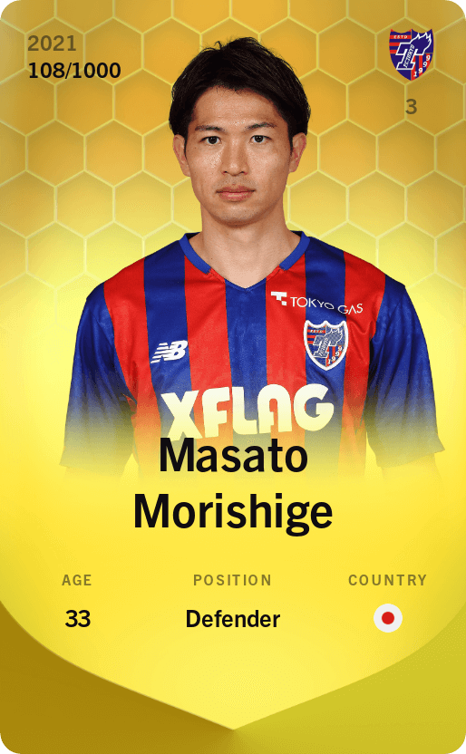 Masato Morishige 2021-22 • Limited 108/1000