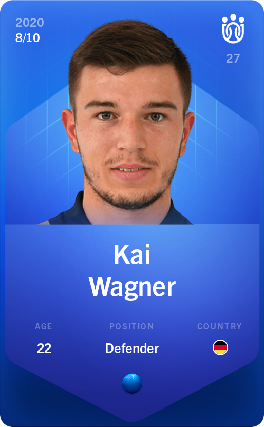 Sorare - Sorare Official - Kai Wagner 2020-21 • Super Rare 8/10 - NFT # 82928451283416372865640323043464072634388912427851907251903843544306595499181