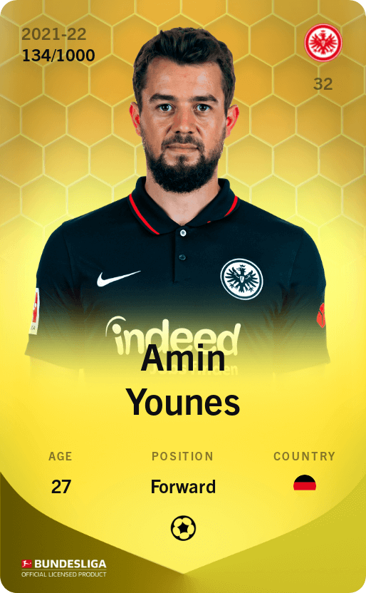 Amin Younes 2021-22 • Limited 134/1000