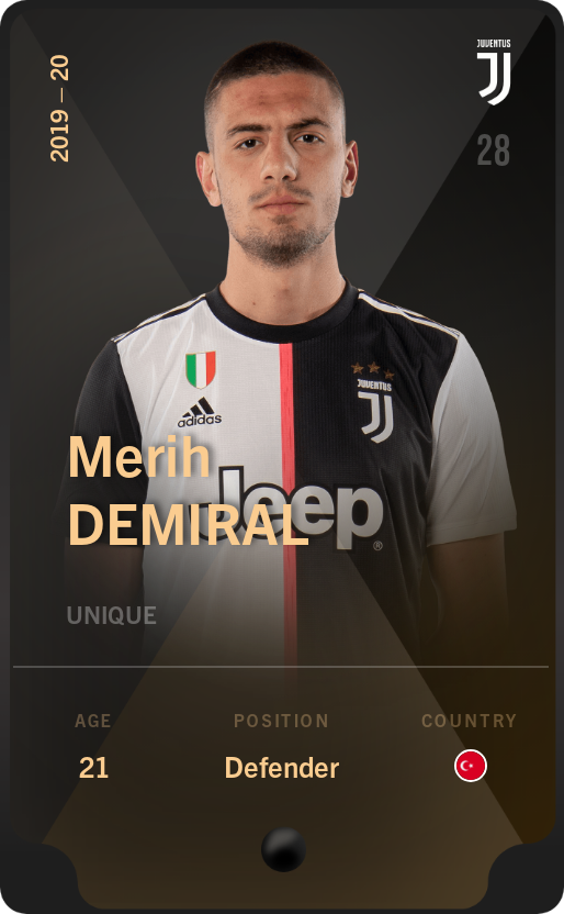 Sorare - Sorare Official - Merih Demiral 2019-20 • Unique - NFT # 105225069781616952679770431565057956658194095728963246304334667995594536140974