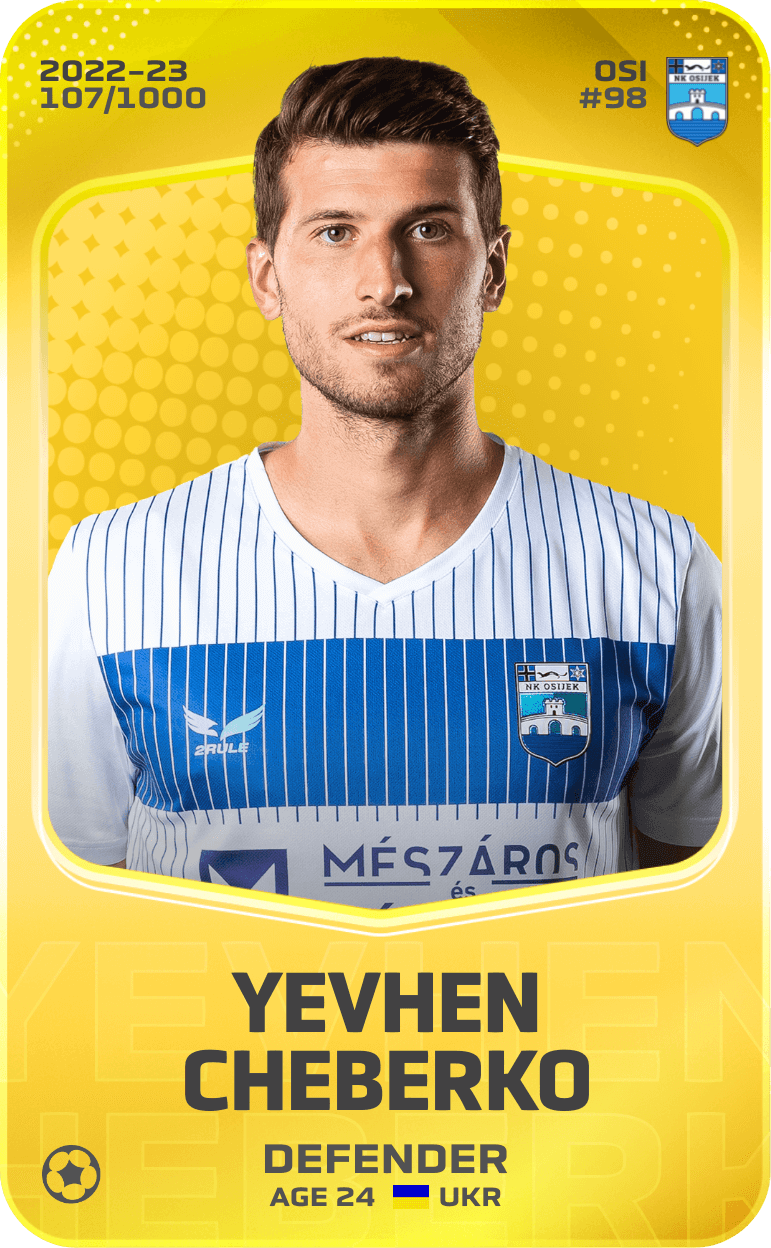 Yevhen Cheberko 2022-23 • Limited 107/1000