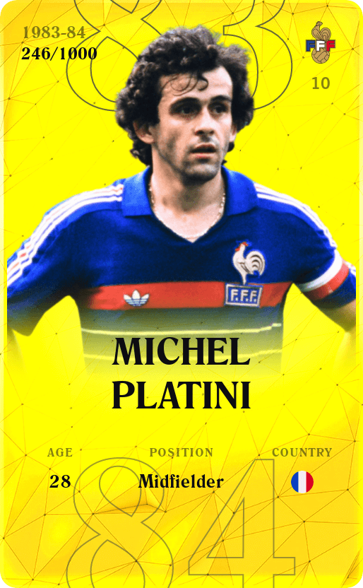 Michel Platini 1983-84 • Limited 246/1000