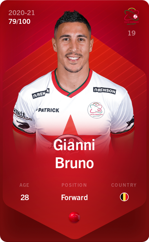 Sorare - Sorare Official - Gianni Bruno 2020-21 • Rare 79/100 - NFT # 9400390965785179928373655688674769014961833376673269306387890399304782041672