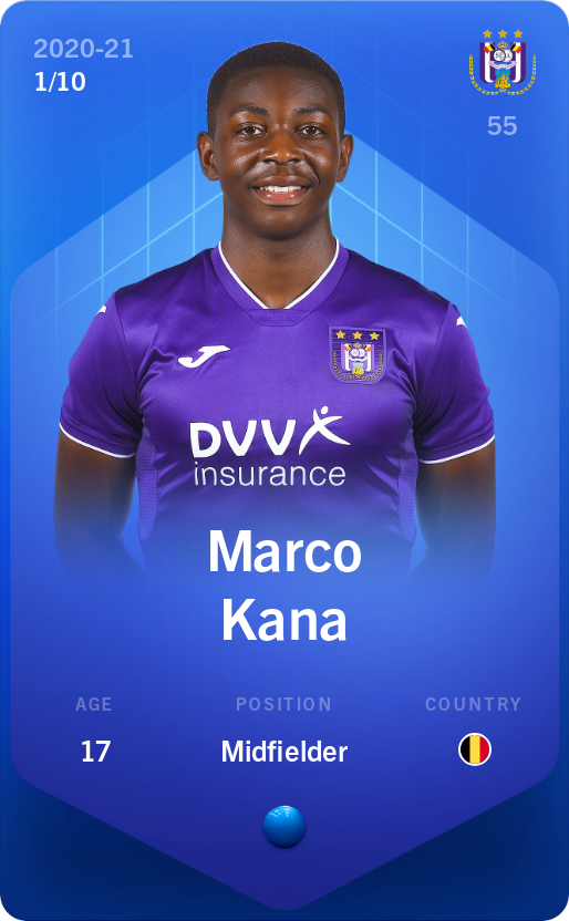 Sorare - Sorare Official - Marco Kana 2020-21 • Super Rare 1/10 - NFT # 37989910468722089561452276983907746392919930853520108150535740303743541352574