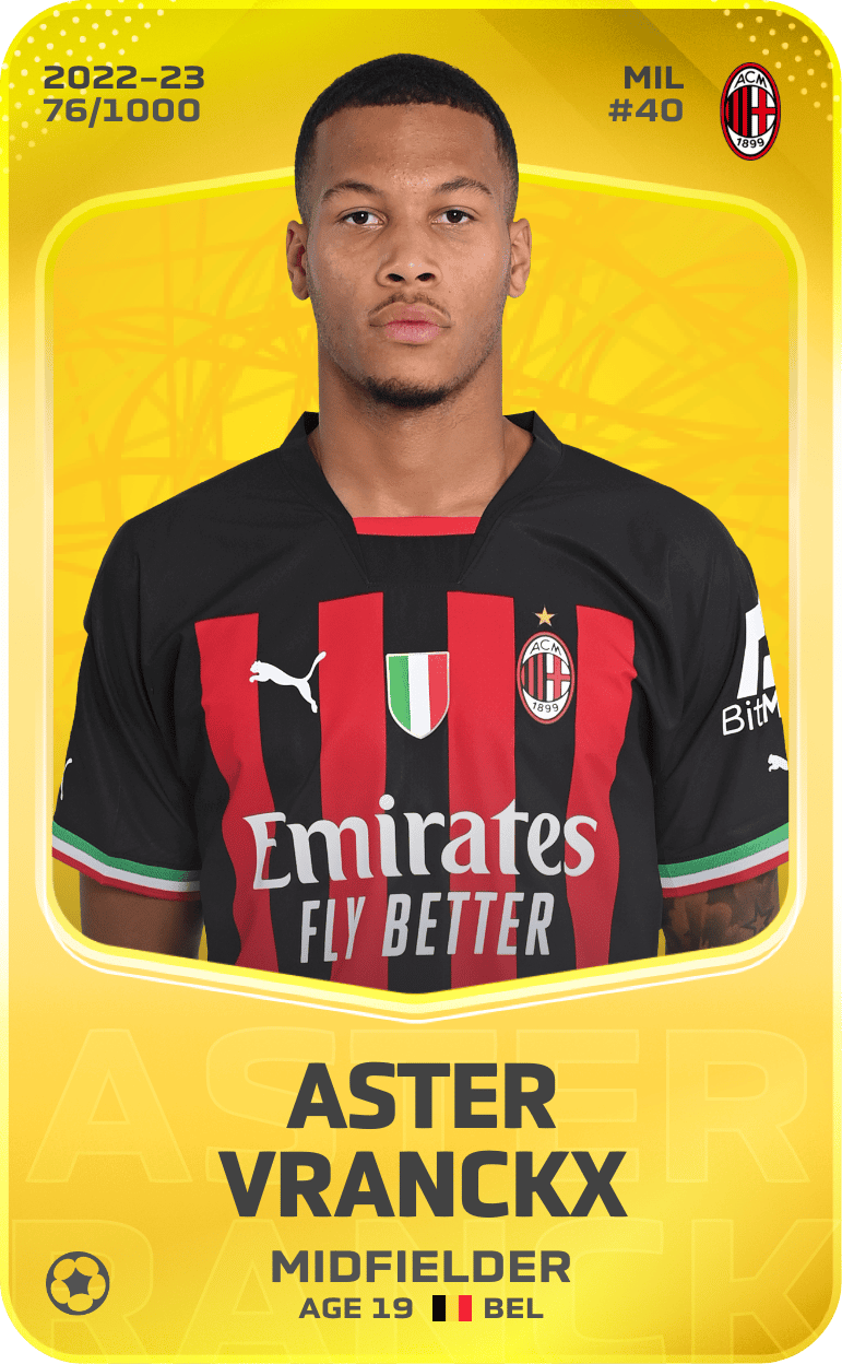 Aster Vranckx 2022-23 • Limited 76/1000