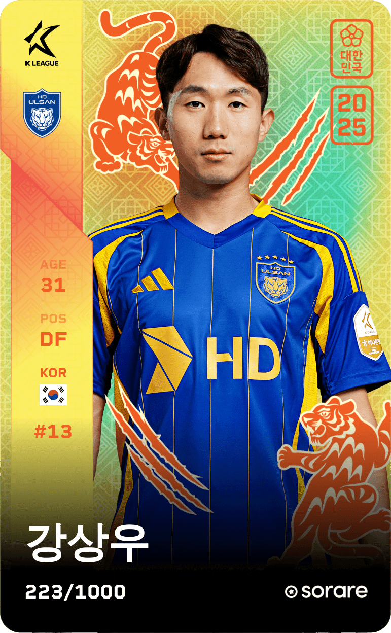 Kang Sang-Woo 2025-26 • Limited 223/1000