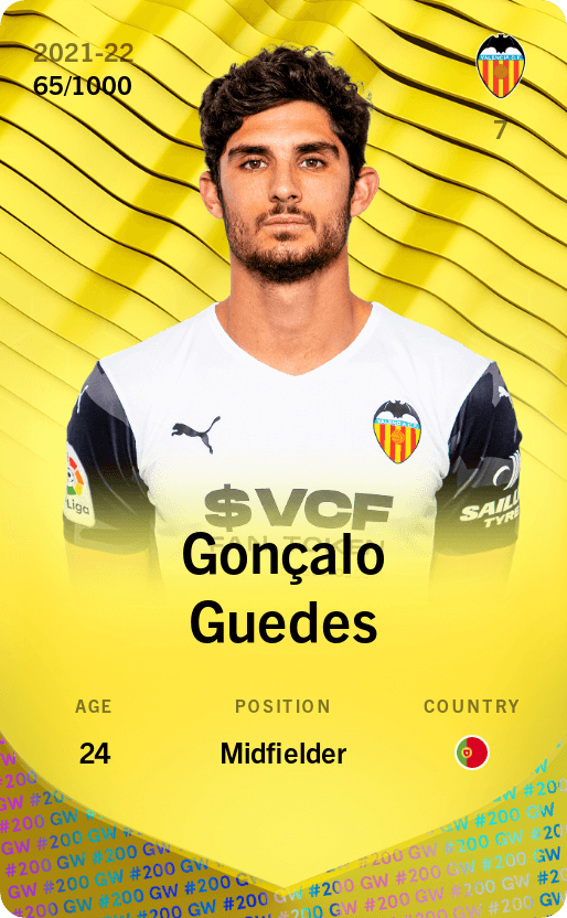 Gonçalo Guedes 2021-22 • Limited 65/1000