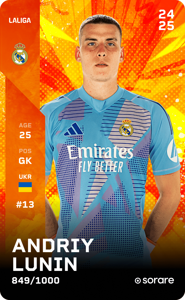 Andriy Lunin 2024-25 • Limited 849/1000