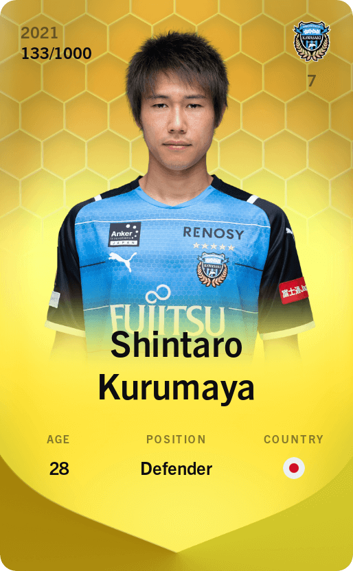Shintaro Kurumaya 2021-22 • Limited 133/1000