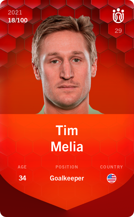 Sorare - Sorare Official - Tim Melia 2021-22 • Rare 18/100 - NFT # 14426915359495590412874954471767644647215927666461287075490032858237221137069