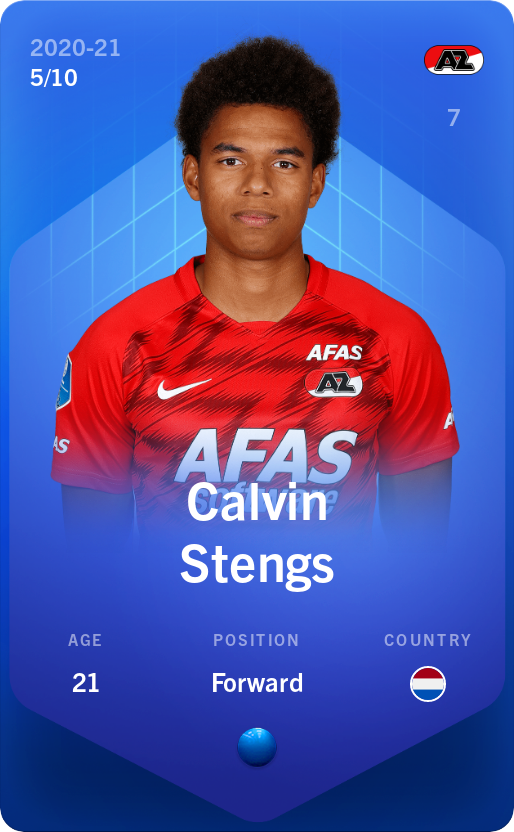 Sorare - Sorare Official - Calvin Stengs 2020-21 • Super Rare 5/10 - NFT # 15687932029755533583172113117481770100662246951337677812349009378271616182743