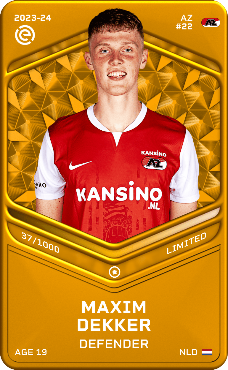 Maxim Dekker 2023-24 • Limited 37/1000