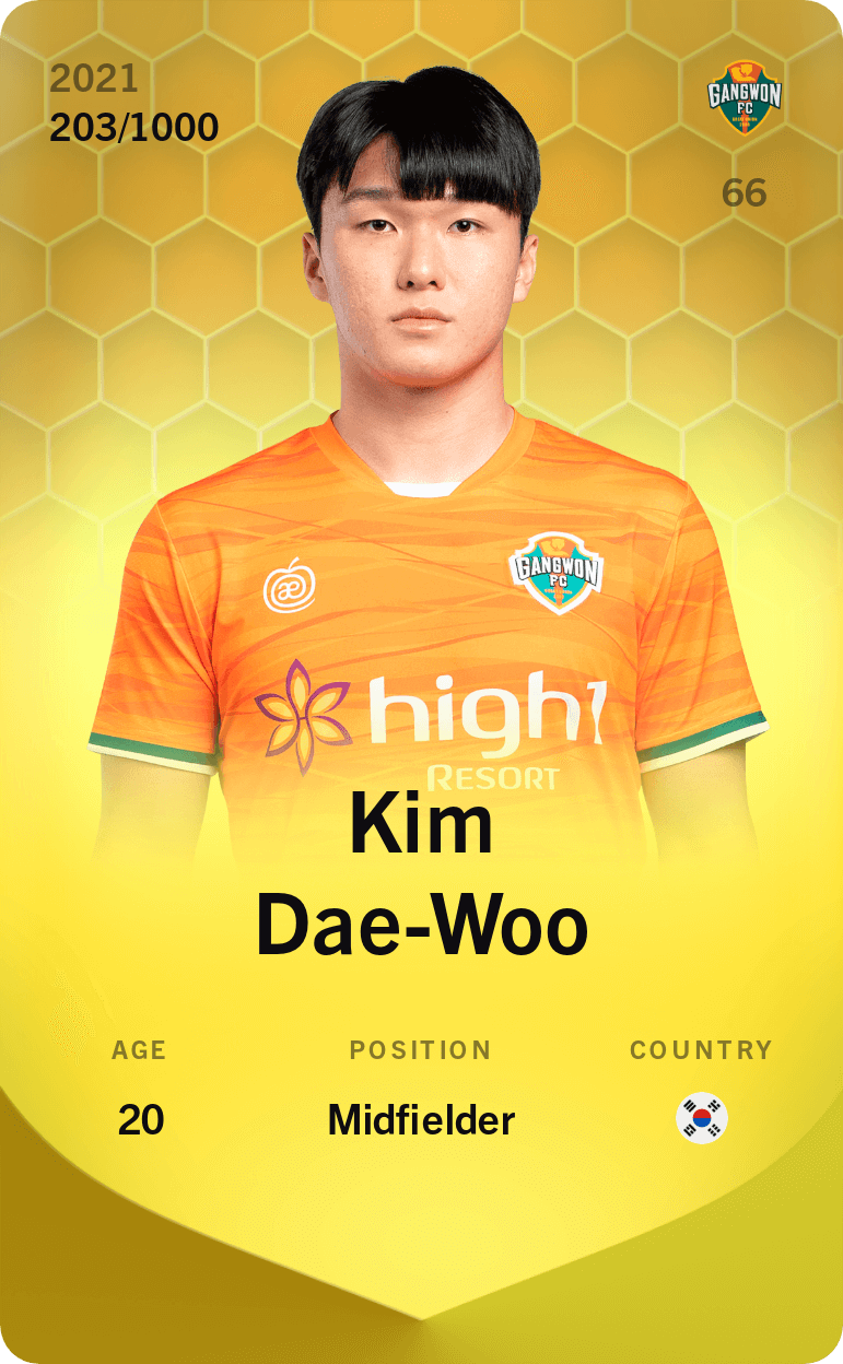 Kim Dae-Woo 2021-22 • Limited 203/1000
