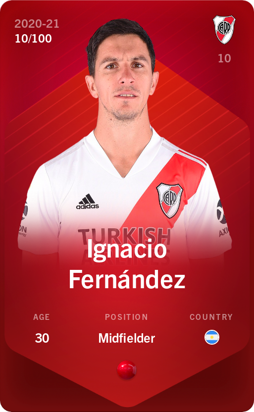 Sorare - Sorare Official - Ignacio Fernández 2020-21 • Rare 10/100 - NFT # 66788218579293069536807336080690338877498885768984900588365499089634337277690
