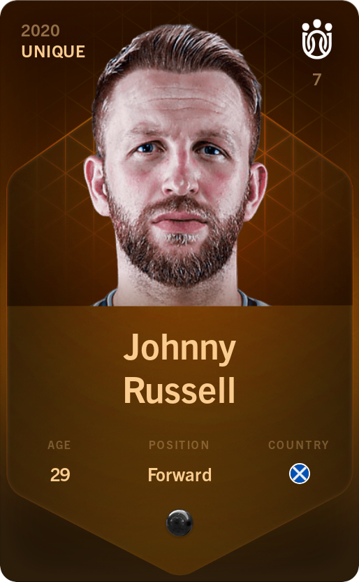 Sorare - Sorare Official - Johnny Russell 2020-21 • Unique - NFT # 54598854227065903752205424168705890837721713355837463883821734493205986310118