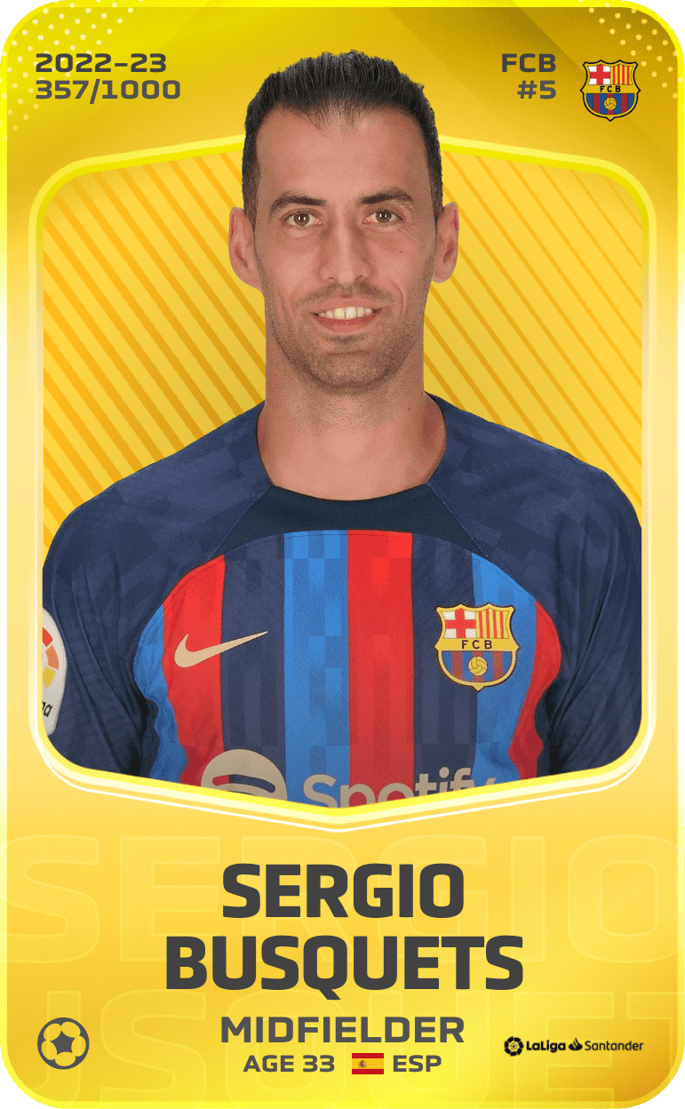 Sergio Busquets 2022-23 • Limited 357/1000