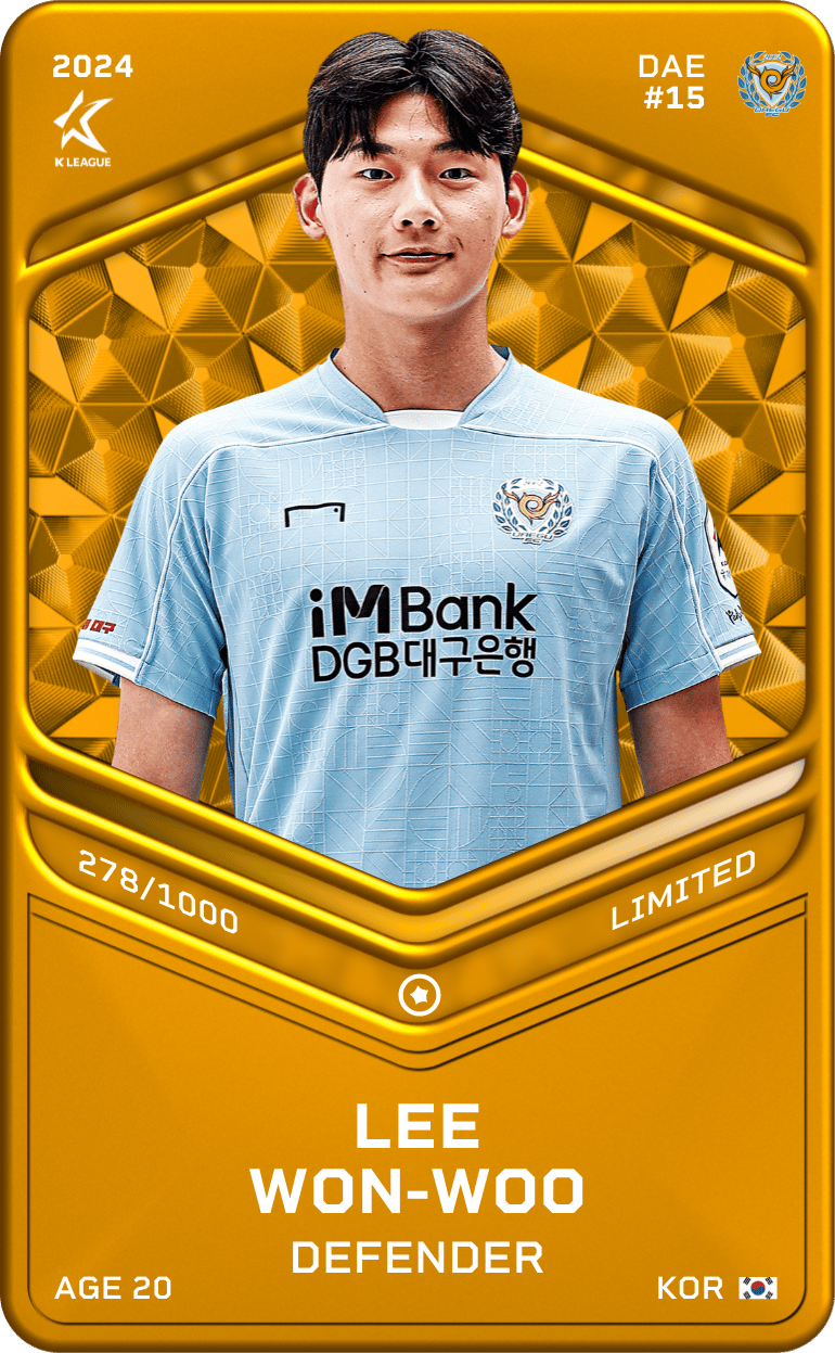 Lee Won-Woo 2024-25 • Limited 278/1000