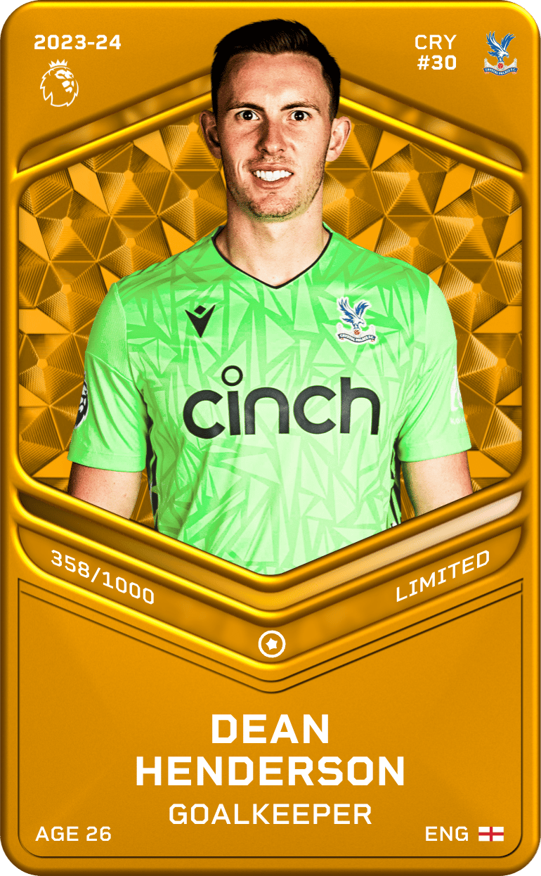 Dean Henderson 2023-24 • Limited 358/1000