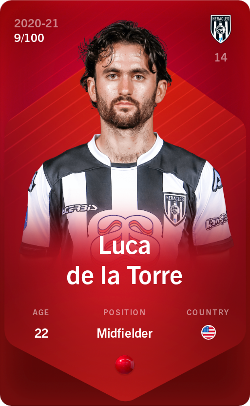 Sorare - Sorare Official - Luca de la Torre 2020-21 • Rare 9/100 - NFT # 30352232370173879653551603911859452581252549346318374370472690679097726208326