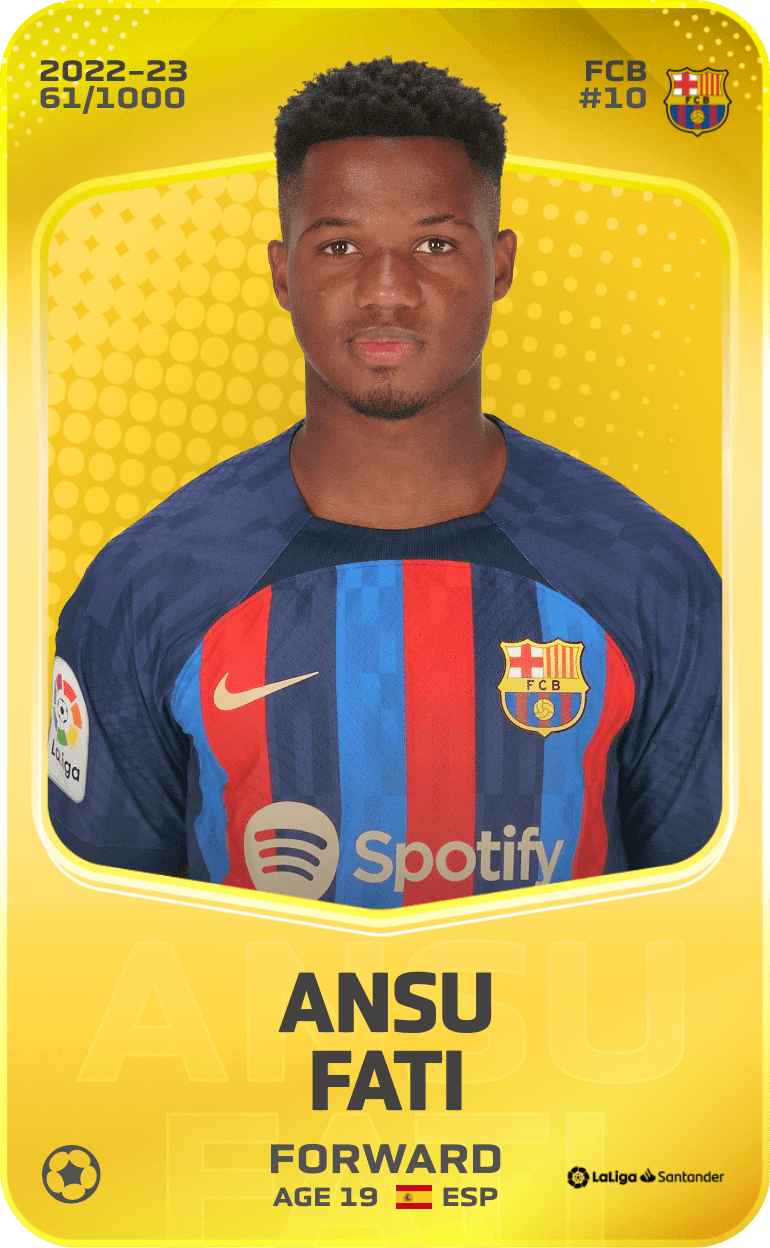 Ansu Fati 2022-23 • Limited 61/1000