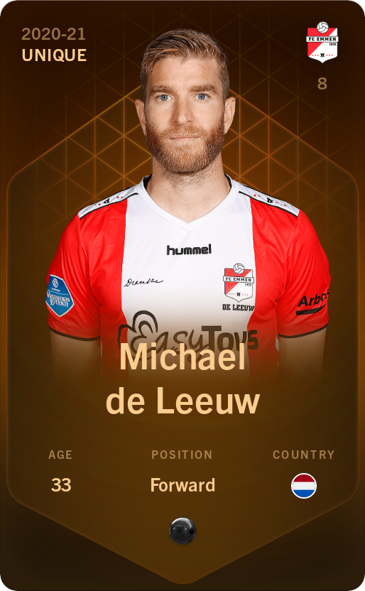 Sorare - Sorare Official - Michael de Leeuw 2020-21 • Unique - NFT # 68389320693354816331211104705467186485758845770855075278943980633320347643815