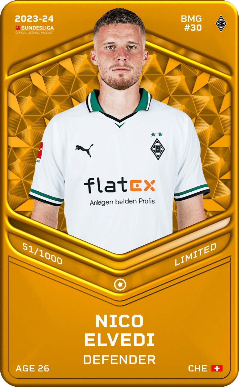 Nico Elvedi 2023-24 • Limited 51/1000