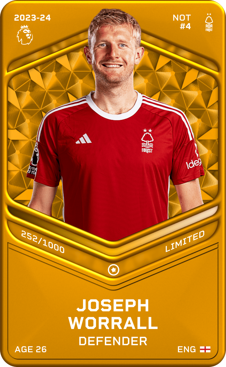 Joseph Worrall 2023-24 • Limited 252/1000