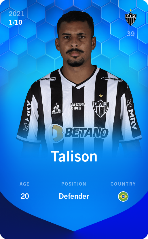 Sorare - Sorare Official - Talison 2021-22 • Super Rare 1/10 - NFT # 110557918770628826425816063859017721252742449816104782297672992428538893621247