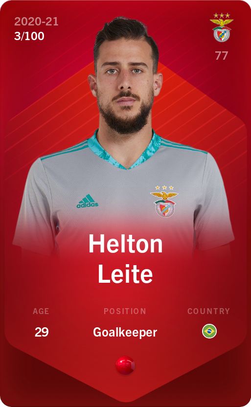 Sorare - Sorare Official - Helton Leite 2020-21 • Rare 3/100 - NFT # 14989156544755701099892384131703152679984738670983204088315705127207982374682