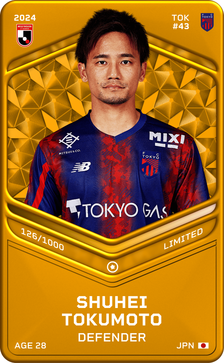 Shuhei Tokumoto 2024-25 • Limited 126/1000