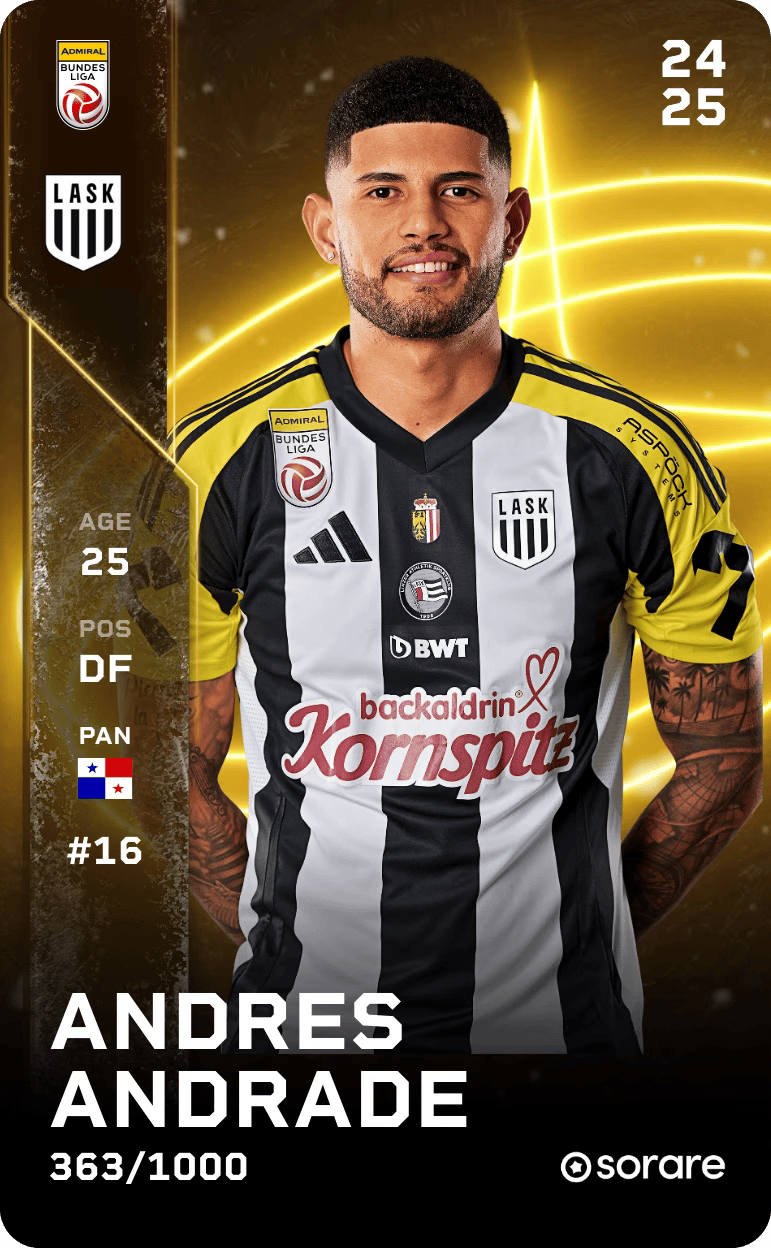 Andres Andrade 2024-25 • Limited 363/1000