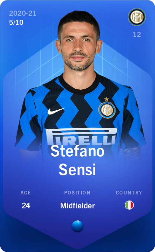 Sorare - Sorare Official - Stefano Sensi 2020-21 • Super Rare 5/10 - NFT # 59731941965235188091745234498816237894818611008995673255473412931239452608334